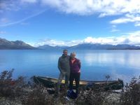 Anton tijdens een wildernistocht in Canada 2022 met zijn vrouw Nanny