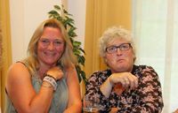 Astrid Waard (li) en Cathy Stoffers (re) zijn bij LO&Sport al jarenlang bevriende collega's!
