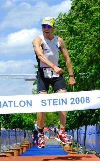 Winst in Stein 2008 (3/4 triathlon)