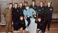De toenmalige LO&Sportgroep LTK uit 't Harde, met o.a. Jur Vinke, Jan Stijger en Feike Greidanus.